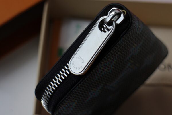Louis Vuitton Slim Silhouette Small Zippy Coin Purse - Blue - Image 2