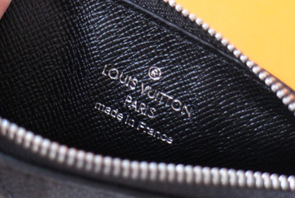 Louis Vuitton New Coin Zipper Card Holder - Black - Image 2