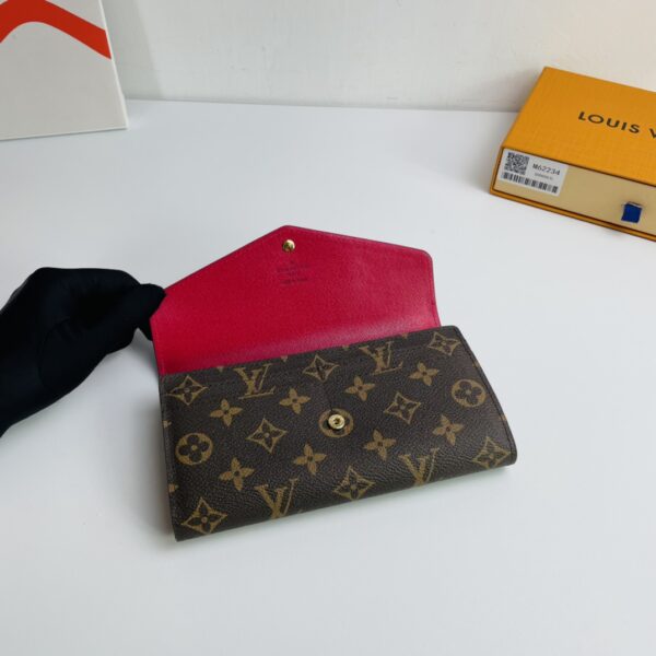 Louis Vuitton Monogram Canvas Envelope Wallet - Red - Image 3