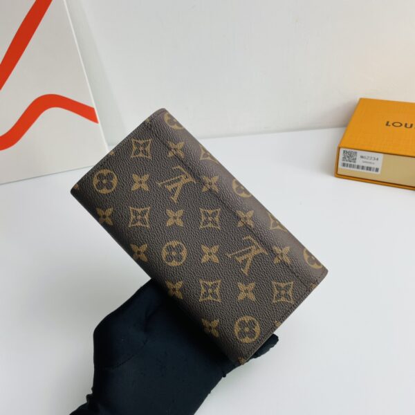 Louis Vuitton Monogram Canvas Envelope Wallet - Red - Image 5