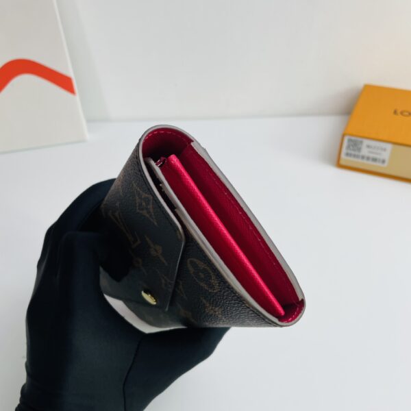 Louis Vuitton Monogram Canvas Envelope Wallet - Red - Image 4
