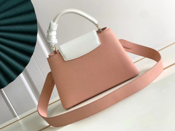 Louis Vuitton Capucines Small Handbag - Pink - Image 3