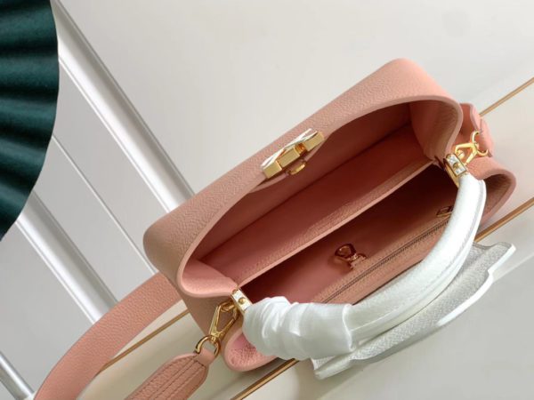Louis Vuitton Capucines Small Handbag - Pink - Image 5