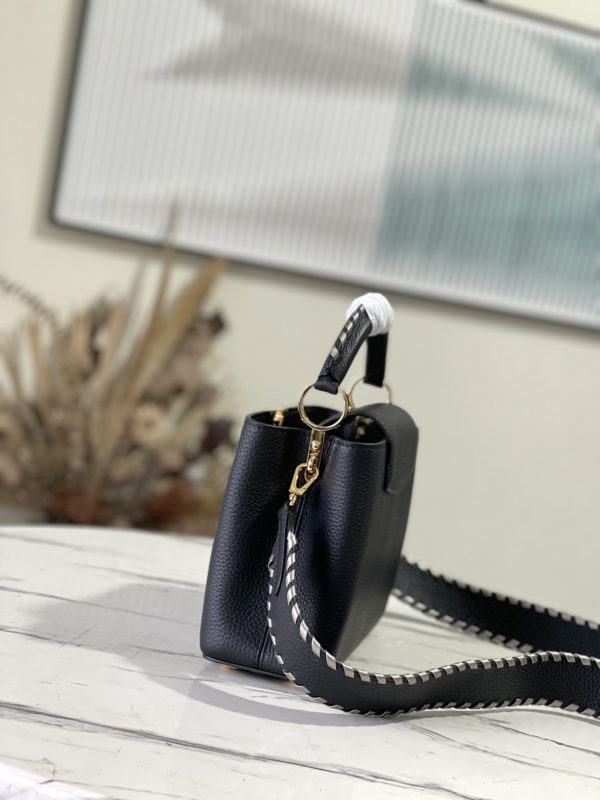 Louis Vuitton Capucines Medium Handbag - Black - Image 2