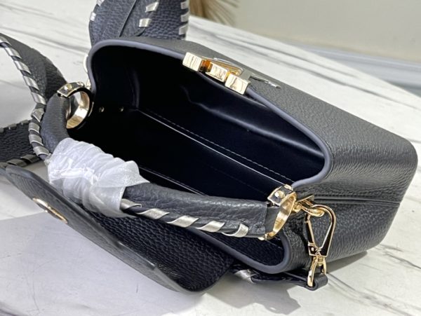 Louis Vuitton Capucines Mini Handbag - Black - Image 2