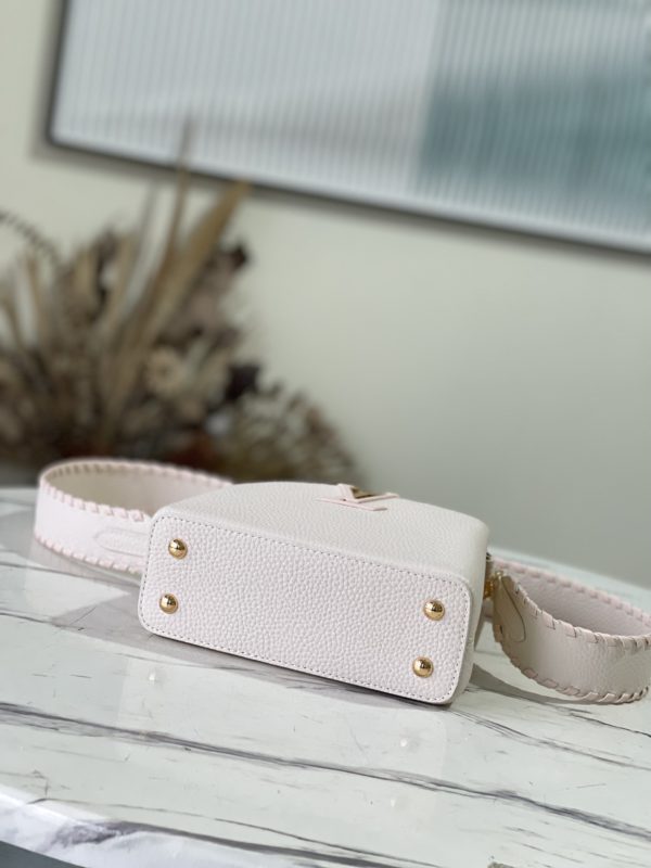 Louis Vuitton Capucines Mini Handbag - White - Image 3