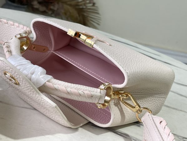 Louis Vuitton Capucines Mini Handbag - White - Image 2