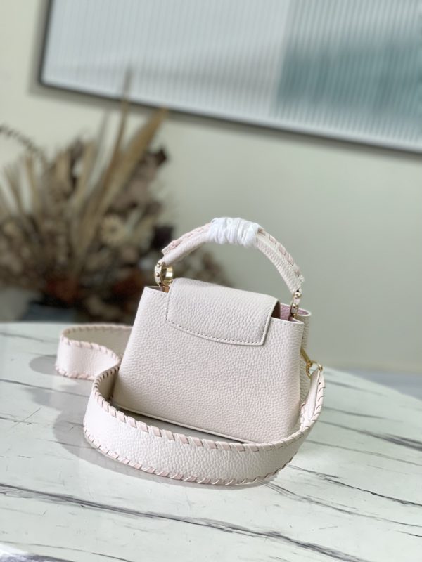 Louis Vuitton Capucines Mini Handbag - White - Image 4