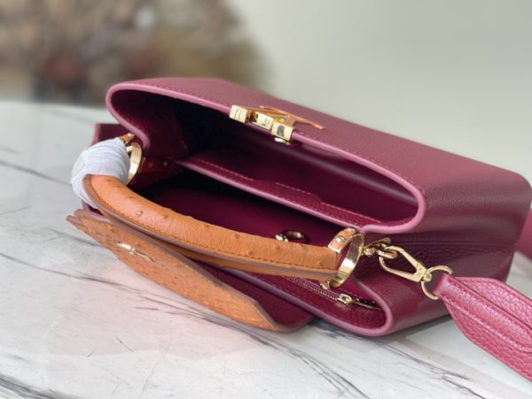Louis Vuitton Capucines Small Handbag - Purple - Image 2