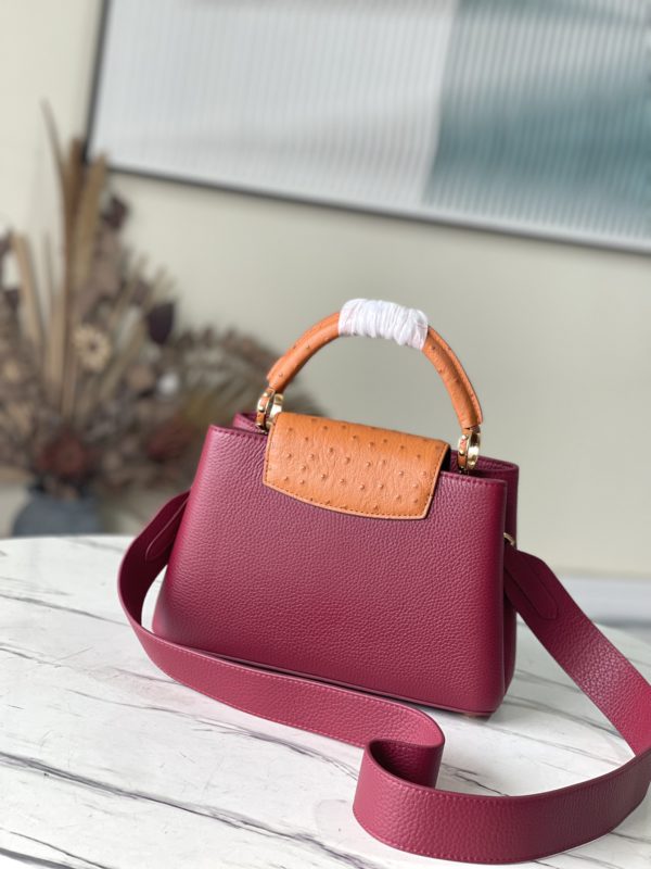 Louis Vuitton Capucines Small Handbag - Purple - Image 4