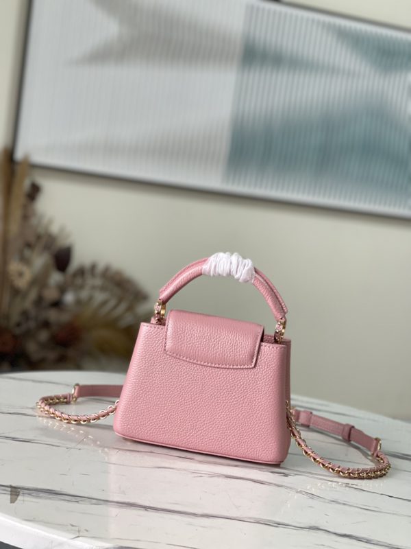 Louis Vuitton Capucines Mini Fluorescent Powder Handbag - Image 4