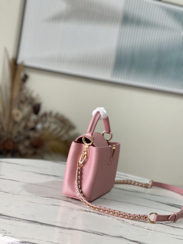Louis Vuitton Capucines Mini Fluorescent Powder Handbag - Image 5