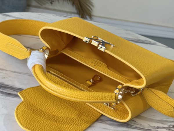 Louis Vuitton Capucines Small Handbag - Yellow - Image 2