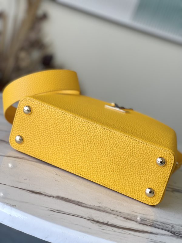 Louis Vuitton Capucines Small Handbag - Yellow - Image 5