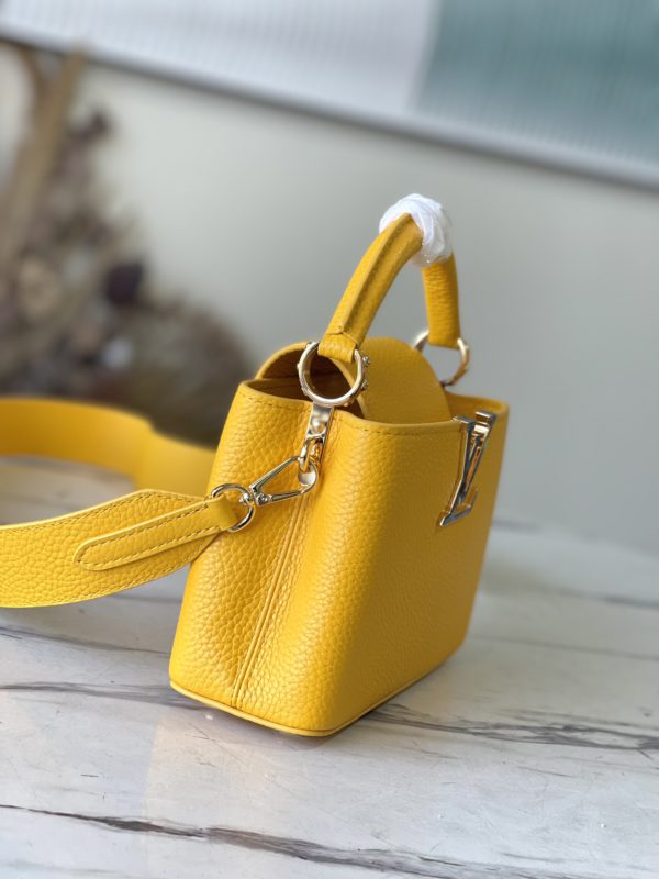 Louis Vuitton Capucines Mini Handbag - Yellow - Image 3