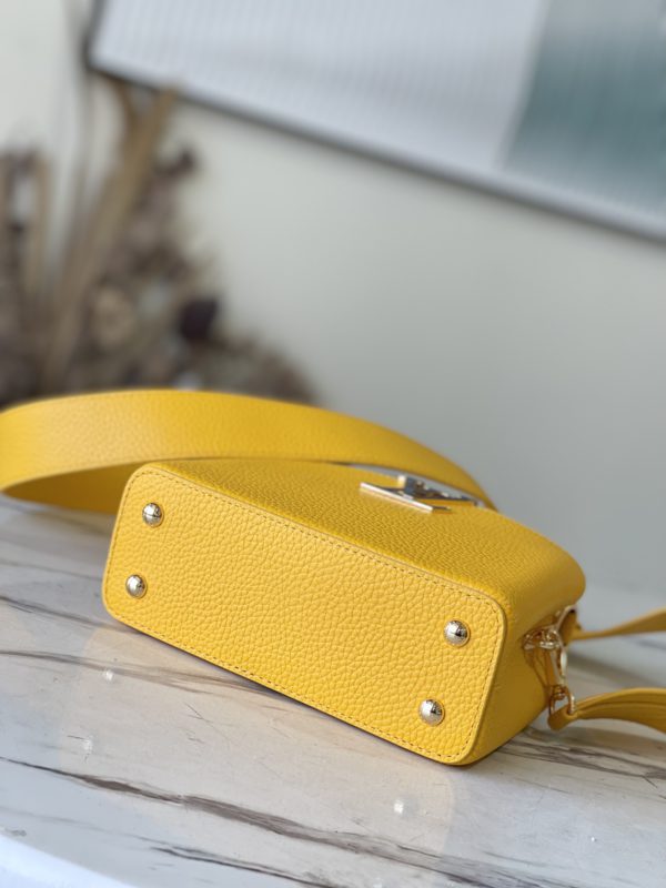 Louis Vuitton Capucines Mini Handbag - Yellow - Image 4