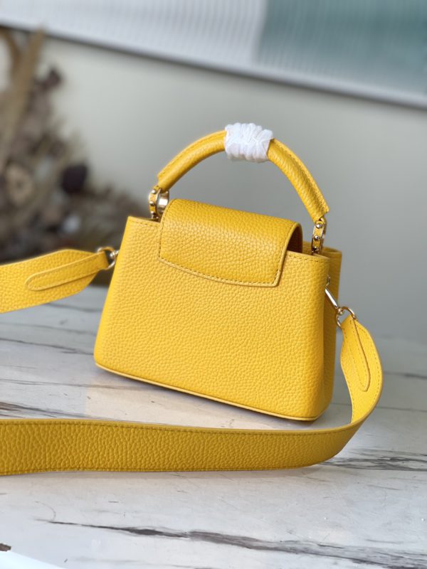 Louis Vuitton Capucines Mini Handbag - Yellow - Image 5