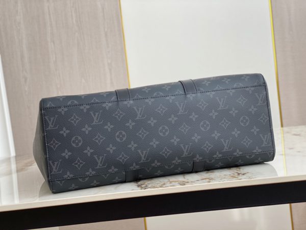 Louis Vuitton Sac Plat Men's Briefcase Handbag - Black - Image 4