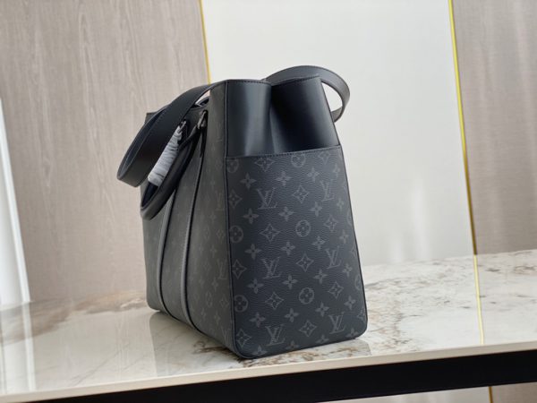 Louis Vuitton Sac Plat Men's Briefcase Handbag - Black - Image 5