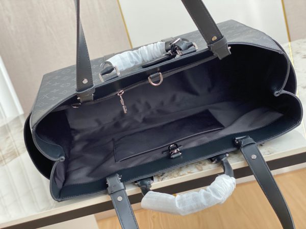 Louis Vuitton Sac Plat Men's Briefcase Handbag - Black - Image 3