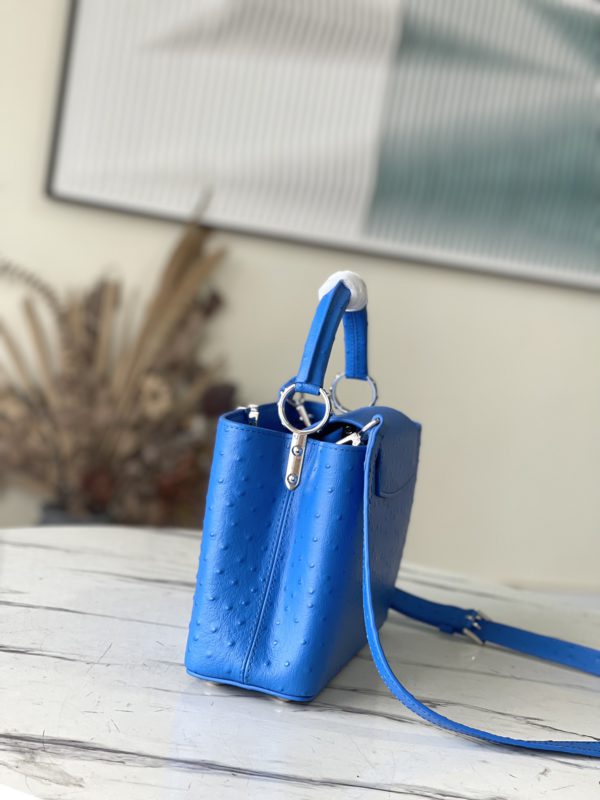 Louis Vuitton Small Capucines Ostrich Leather Handbag - Image 4