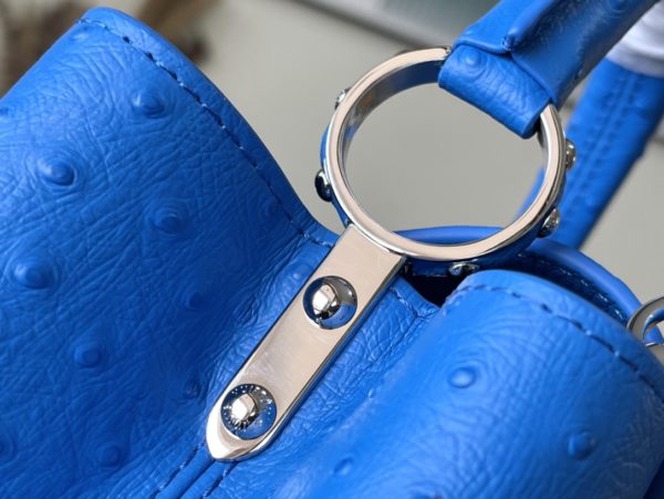 Louis Vuitton Small Capucines Ostrich Leather Handbag - Image 7