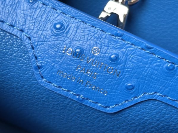 Louis Vuitton Small Capucines Ostrich Leather Handbag - Image 8