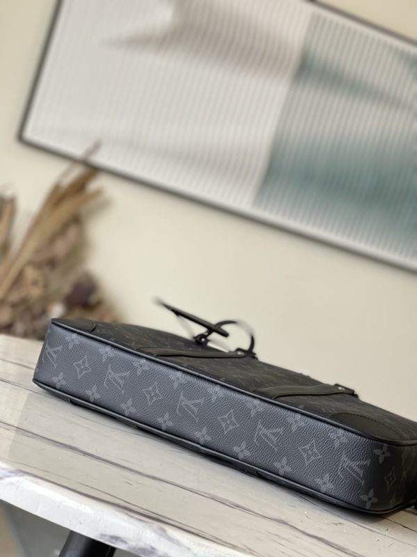 Louis Vuitton Small Voyage Briefcase - Black - Image 3
