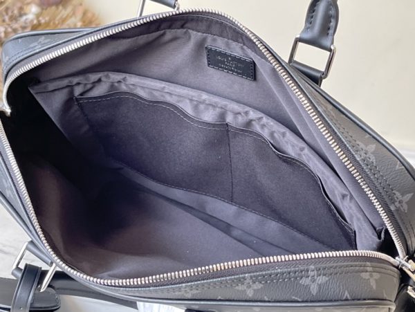 Louis Vuitton Small Voyage Briefcase - Black - Image 9