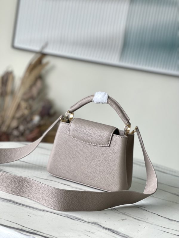 Louis Vuitton Capucines Mini Handbag - Gray - Image 4