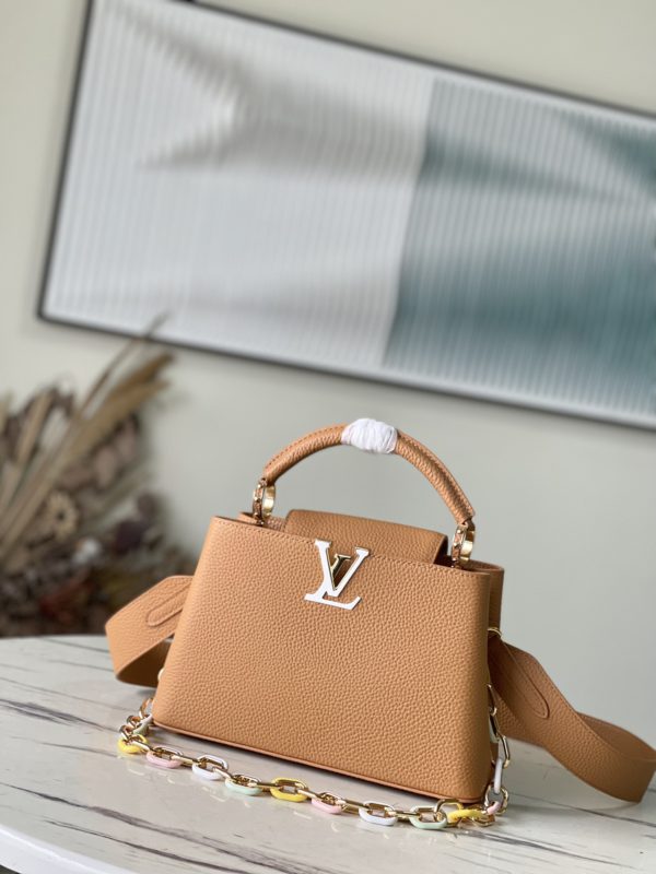 Louis Vuitton Capucines Small Handbag – Brown