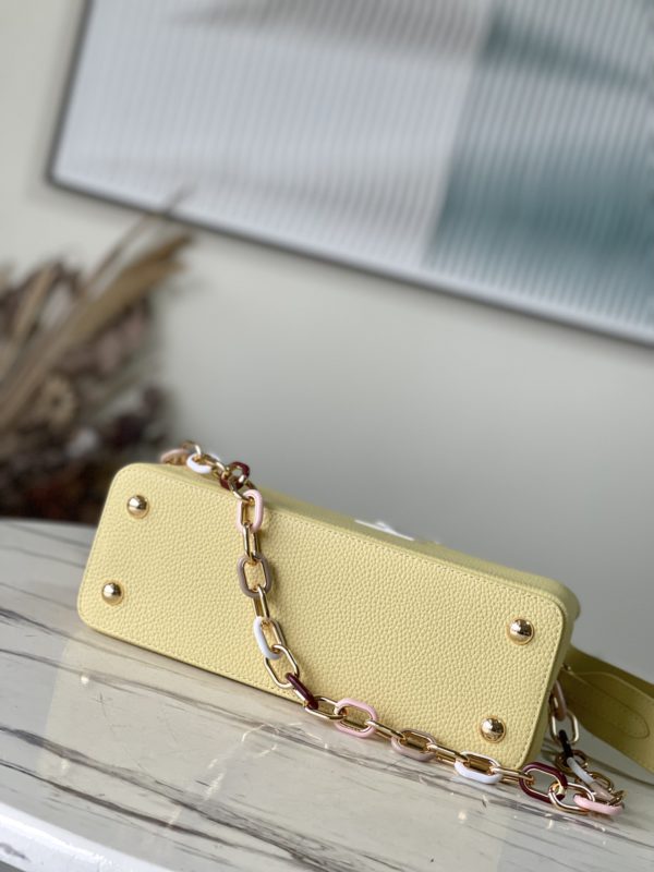 Louis Vuitton Capucines Medium Handbag – Yellow - Image 4