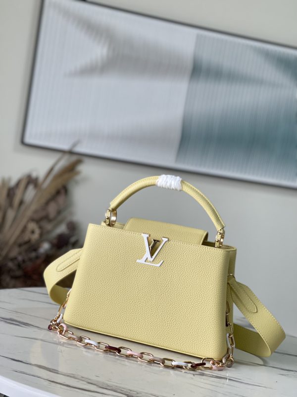 Louis Vuitton Capucines Medium Handbag – Yellow