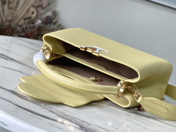 Louis Vuitton Capucines Medium Handbag – Yellow - Image 9