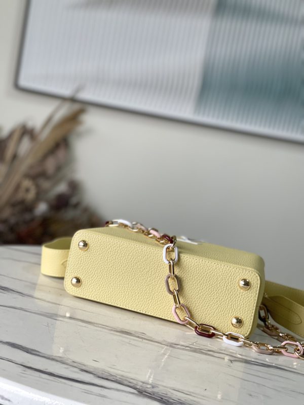Louis Vuitton Capucines Small Handbag – Yellow - Image 6