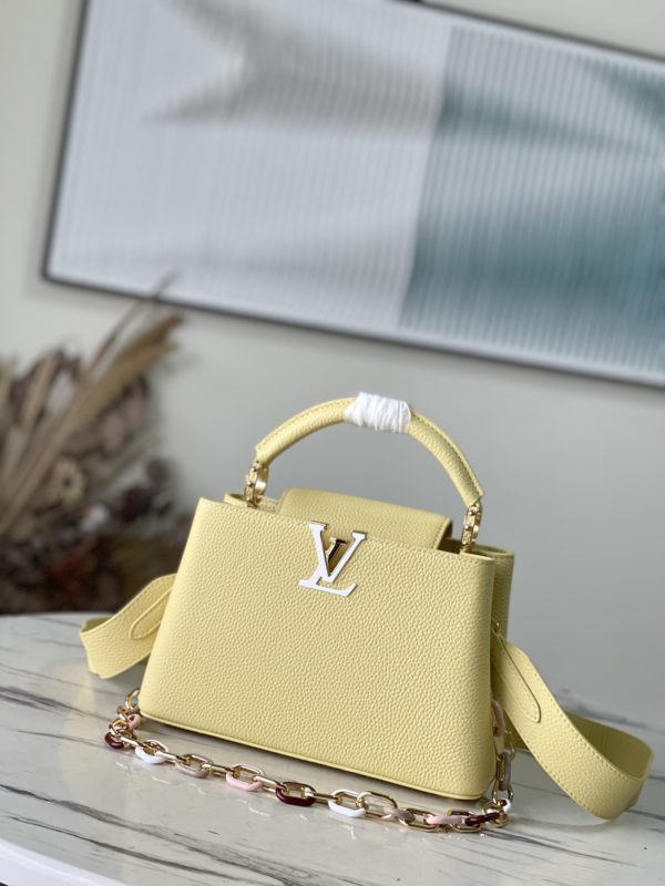 Louis Vuitton Capucines Small Handbag – Yellow
