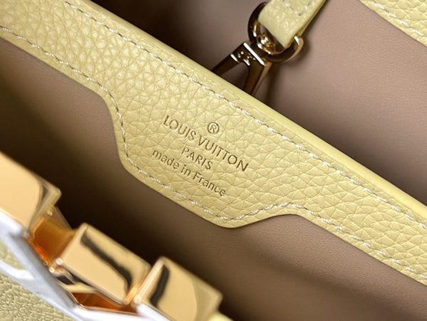 Louis Vuitton Capucines Small Handbag – Yellow - Image 9