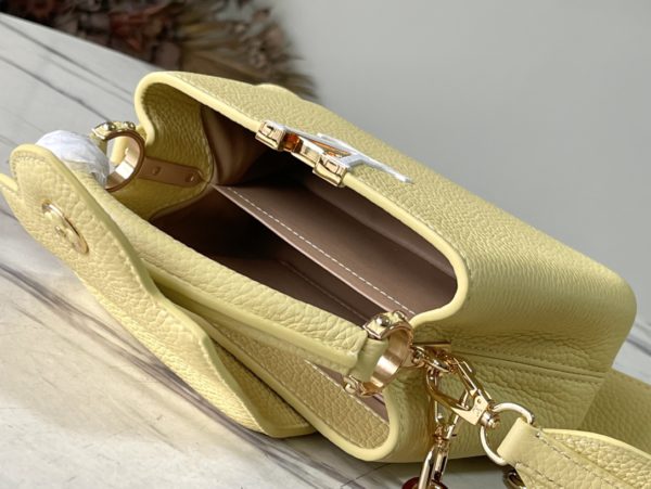 Louis Vuitton Capucines Mini Handbag - Yellow - Image 7
