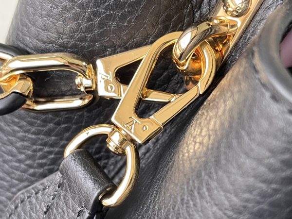 Louis Vuitton Capucines Small Handbag - Black - Image 5