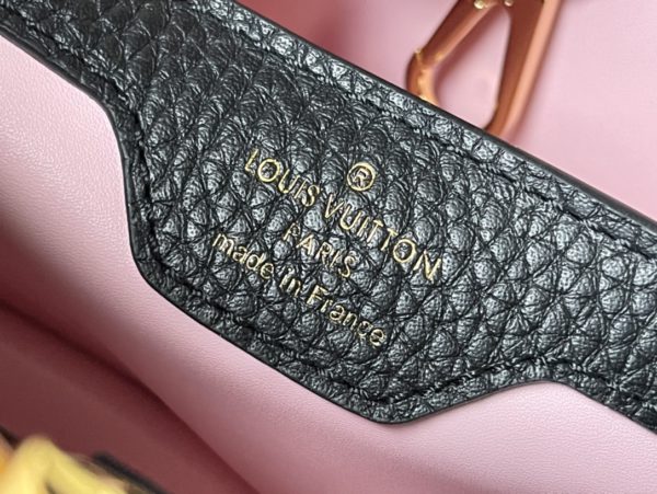 Louis Vuitton Capucines Small Handbag - Black - Image 6