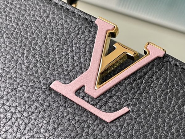 Louis Vuitton Capucines Small Handbag - Black - Image 9
