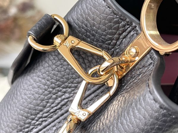 Louis Vuitton Capucines Mini Handbag - Black - Image 4
