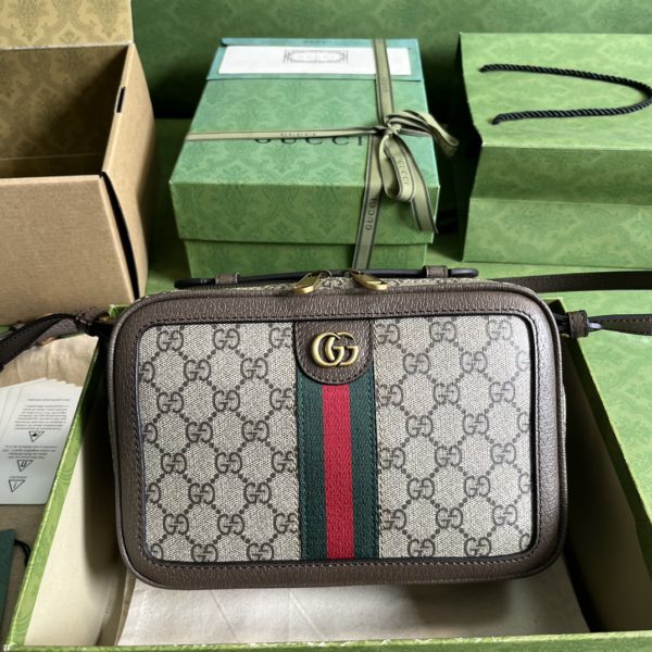 Gucci GG Supreme Canvas Handbag - Gray