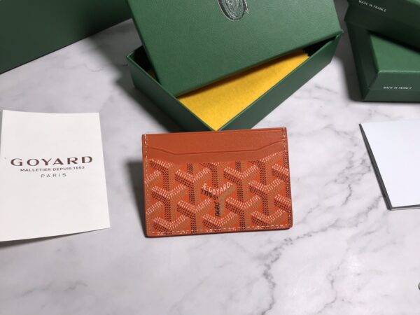 Goyard Card Holder Card Bag - Orange - Image 5