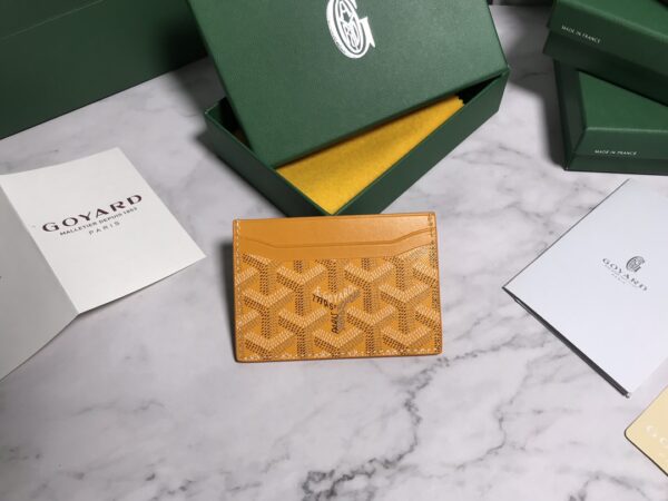 Goyard Card Holder Card Bag - Musturd - Image 5