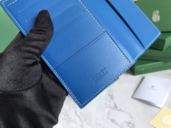 Goyard Passport Holder Wallet - Electric Blue - Image 3