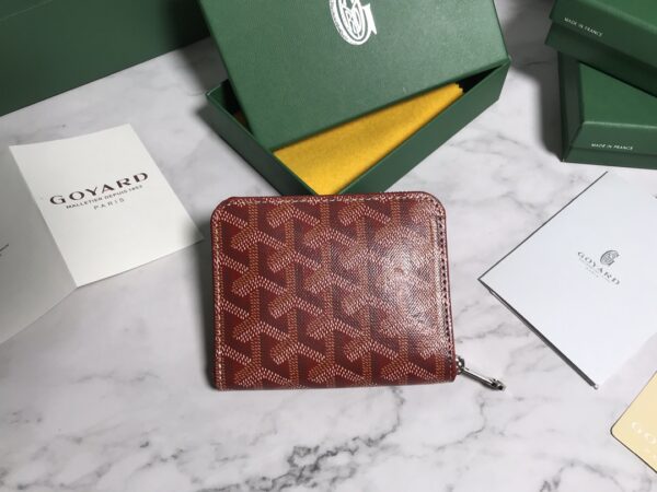 Goyard Short Zipper Clip Wallet - Red - Image 5