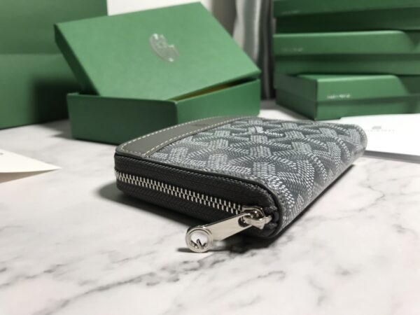 Goyard Short Zipper Clip Wallet - Gray - Image 4