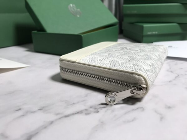 Goyard Short Zipper Clip Wallet - Silver - Image 4