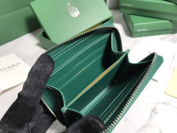 Goyard Short Zipper Clip Wallet - Green - Image 3